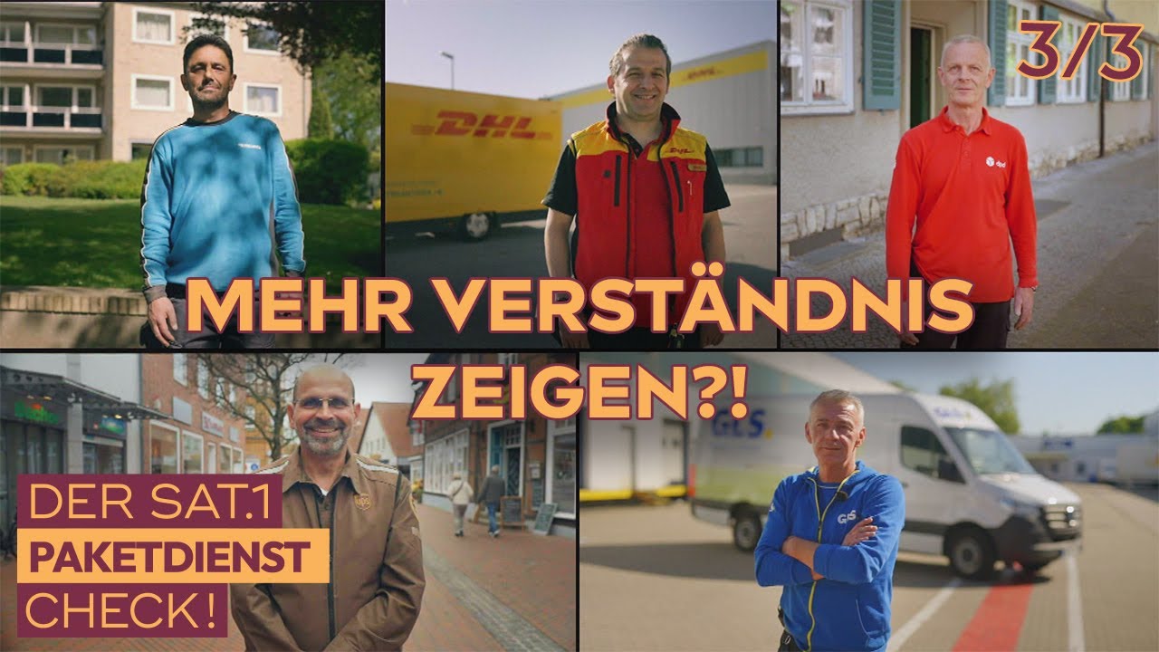 Wie hart ist der Arbeitstag von Paketboten wirklich? Wir decken auf | 3/3 | SAT.1 Paketdienst-Check!