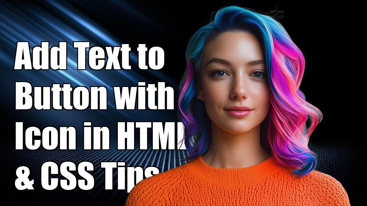How to Add Text to a Button with an Icon in HTML and CSS - YouTube