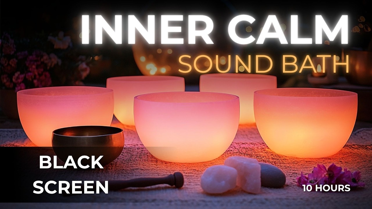 Release Tension with Sound Bath ☯️ Crystal Bowls for Sleep, Healing ...