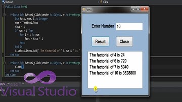 How to create factorial program For Loop | vb.net | IN Technical