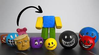 Funny Plasticine Art Show | Verity & Roblox Noob
