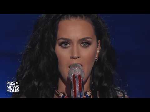 Watch Katy Perry perform 'Rise and 'Roar' at the 2016 Democratic National Convention