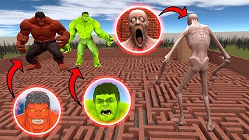 BIG SCP-096 VS HULK & RED HULK!? in Garry