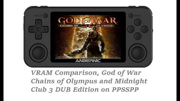 RG351 - PPSSPP VRAM Comparison - God of War COO / Midnight Club 3