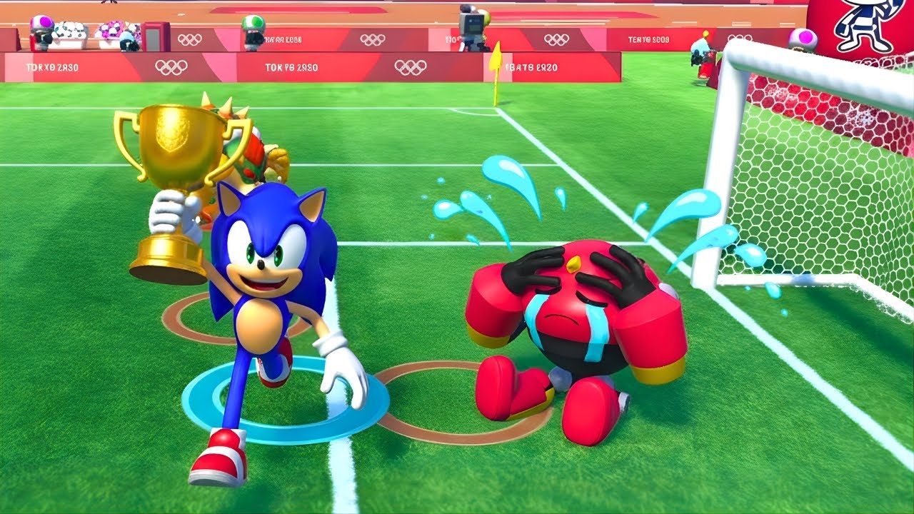 Sonic DESTROYS Jet, Vector & Luigi in Tokyo 2020 Football! ⚽🏆