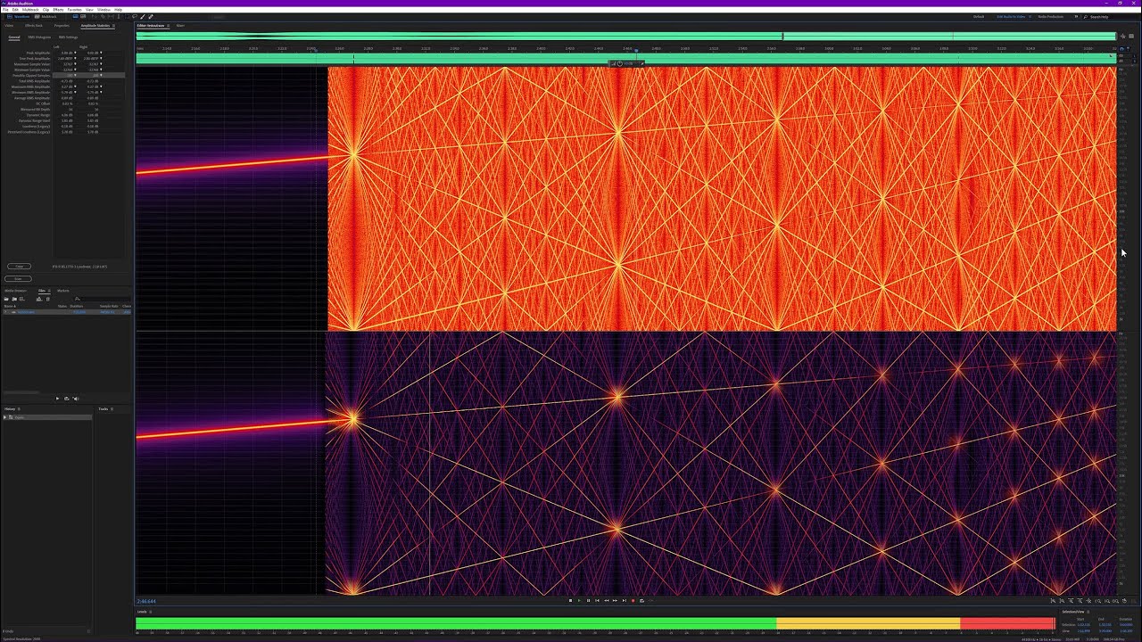 Spectrogram of a Clipped Linear EQ Sine Wave Sweep