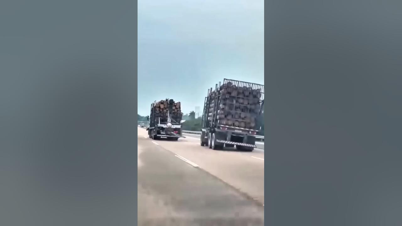 Truck Loses Trailer While Moving But Stays Upright — Incredible Moment Caught on Camera #truck Truck Loses Trailer While Moving But Stays Upright — Incredible Moment Caught on Camera #truck