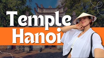 Visiting a temple in Hanoi