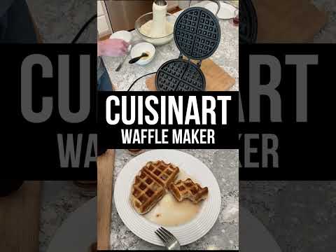 Cuisinart Mini Belgian Waffle Maker, Round Mini Waffle Iron, Silver, WAF-200P1