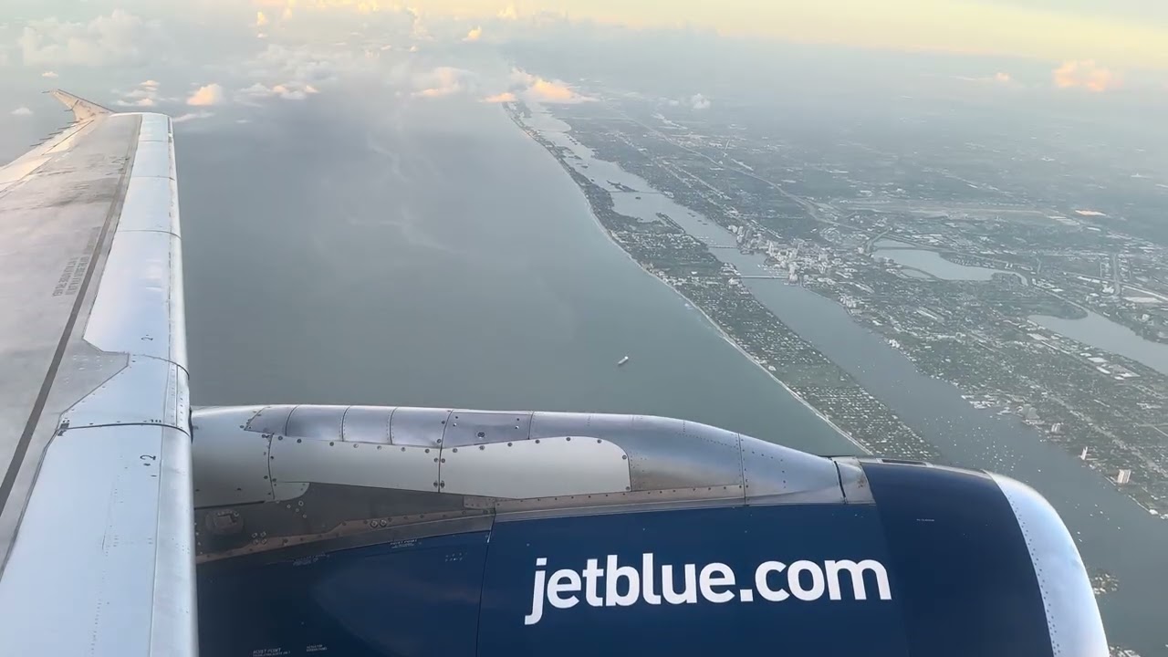 JetBlue A320 Takeoff Out of West Palm Beach and Landing at LaGuardia 