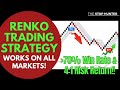 Amazing simple renko trading strategy for all markets 70 win rate  high risk return