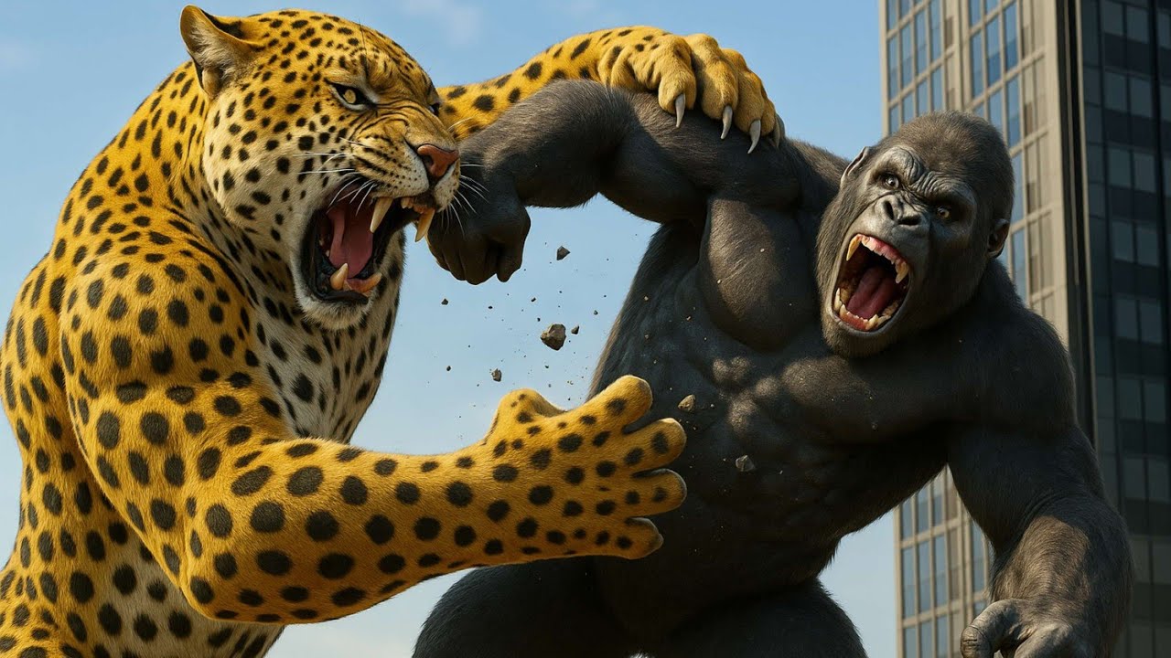 “When a Giant Leopard Fights King Kong for His Baby… The Ending Will Break You 💔🦍🐆”