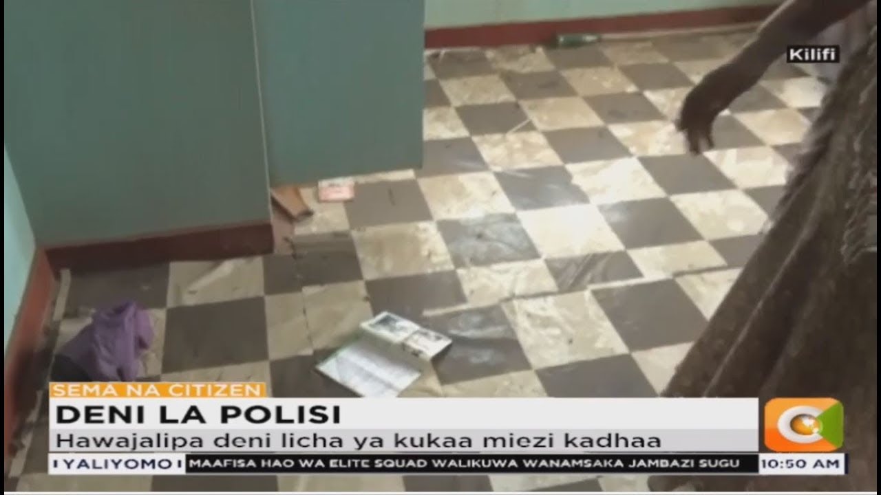 citizen tv live stream kenya Serikali ina deni ya 5M ya kuhifadhi maafisa ya polisi Malindi
