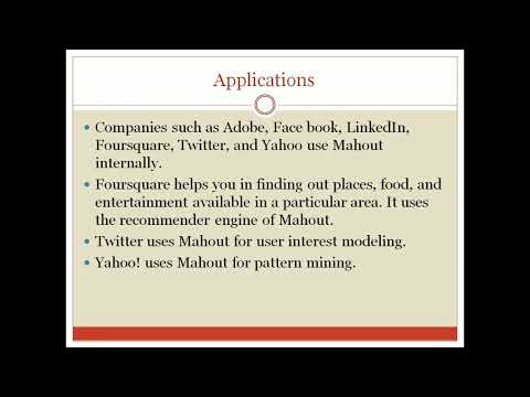 what is Apache Mahout ? #apache #hadoop