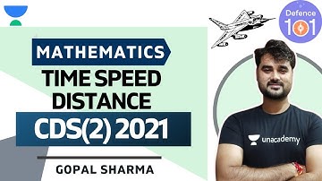 Time Speed and Distance (Part-3) | Mathematics | Target CDS/CAPF/AFCAT - 2021 | Gopal Sharma