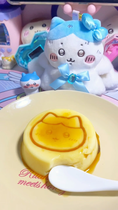 let's make hachiware pudding ! #chiikawa #hachiware