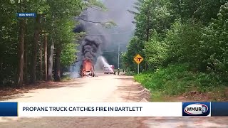 Propane Truck Catches Fire In Bartlett