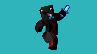 Render of my Minecraft skin I made in Blender