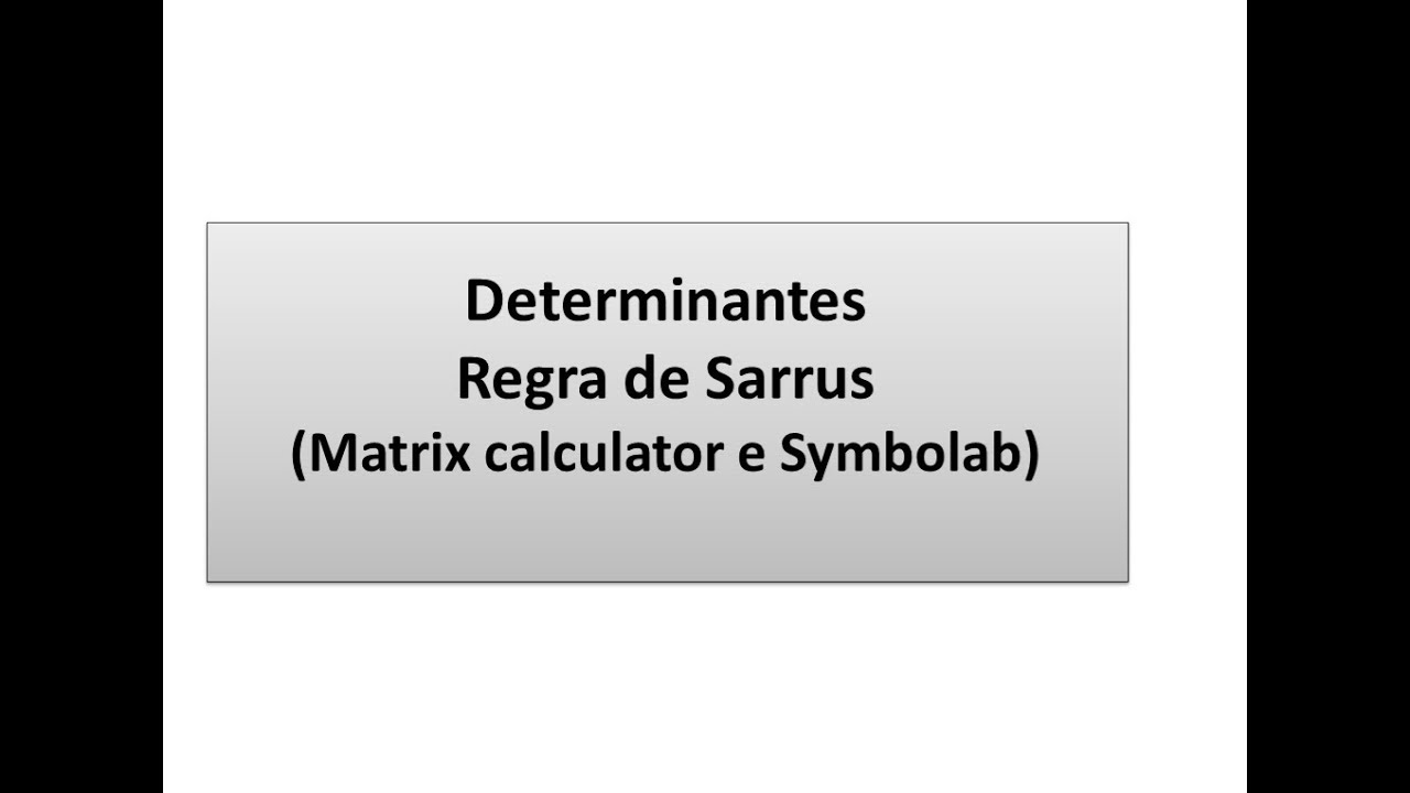 Determinantes Regra De Sarrus C lculo No Matrix Calculator E Symbolab Determinantes regra de sarrus c lculo no matrix calculator e symbolab