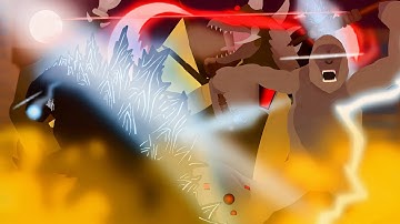 Godzilla Vs Gigan [Full Cut] | Animation Stick Nodes