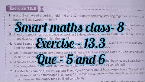 smart maths chapter 13 exercise 13.3 |schand maths class 8 ch-13 ex 13.3 | direct inverse proportion