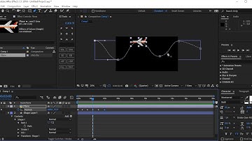 نحوه حرکت اجسام در امتداد یک مسیر در افتر افکت | After Effects