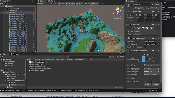 Setting up Nav Mesh Components