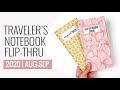 Traveler's Notebook Flip Through 2020 | August - September