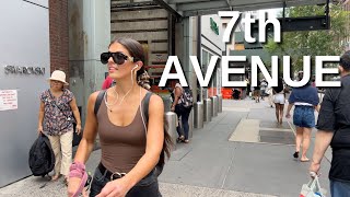 NEW YORK CITY Walking Tour [4K]  7th AVENUE