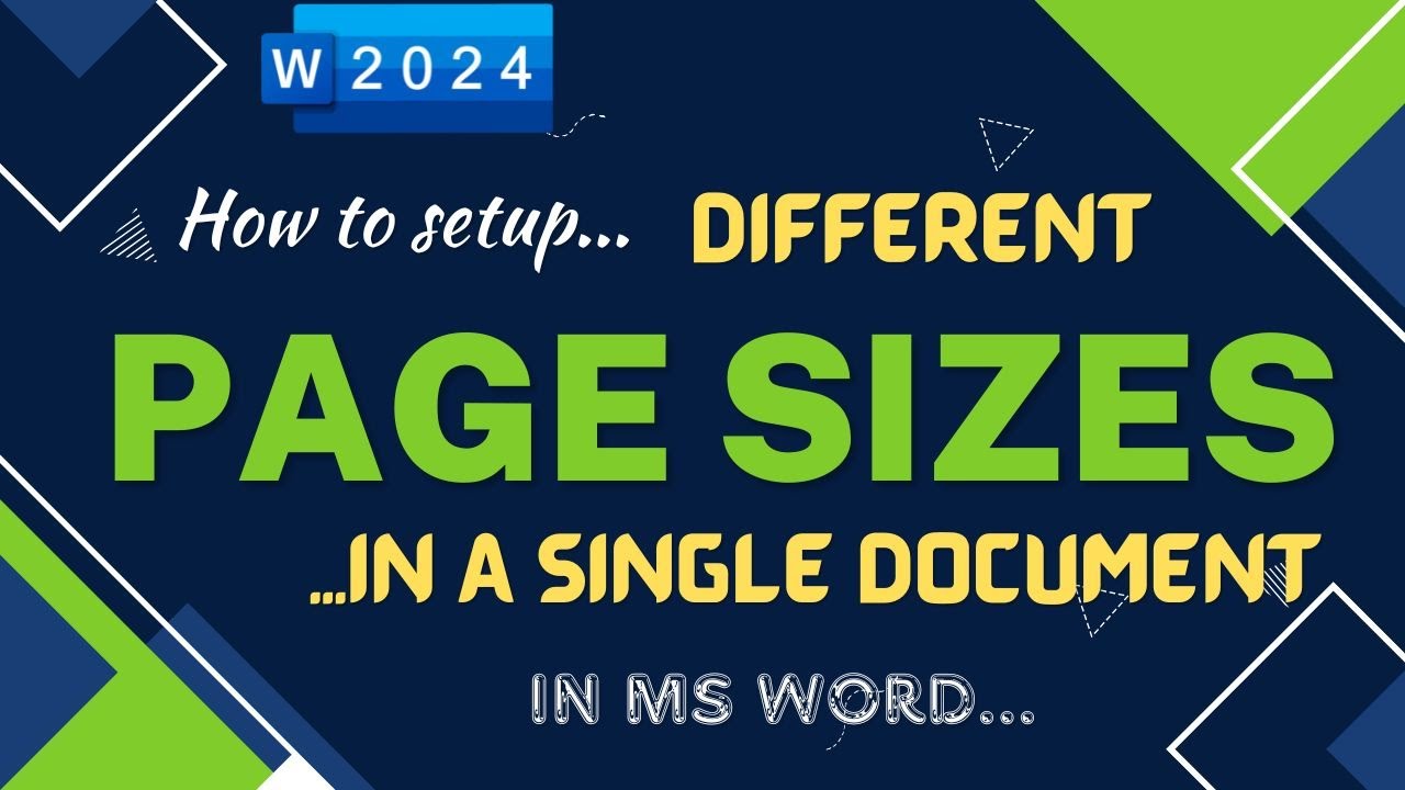 PAGE SIZES in MS Word #page #size #msword #msword_computer # ...