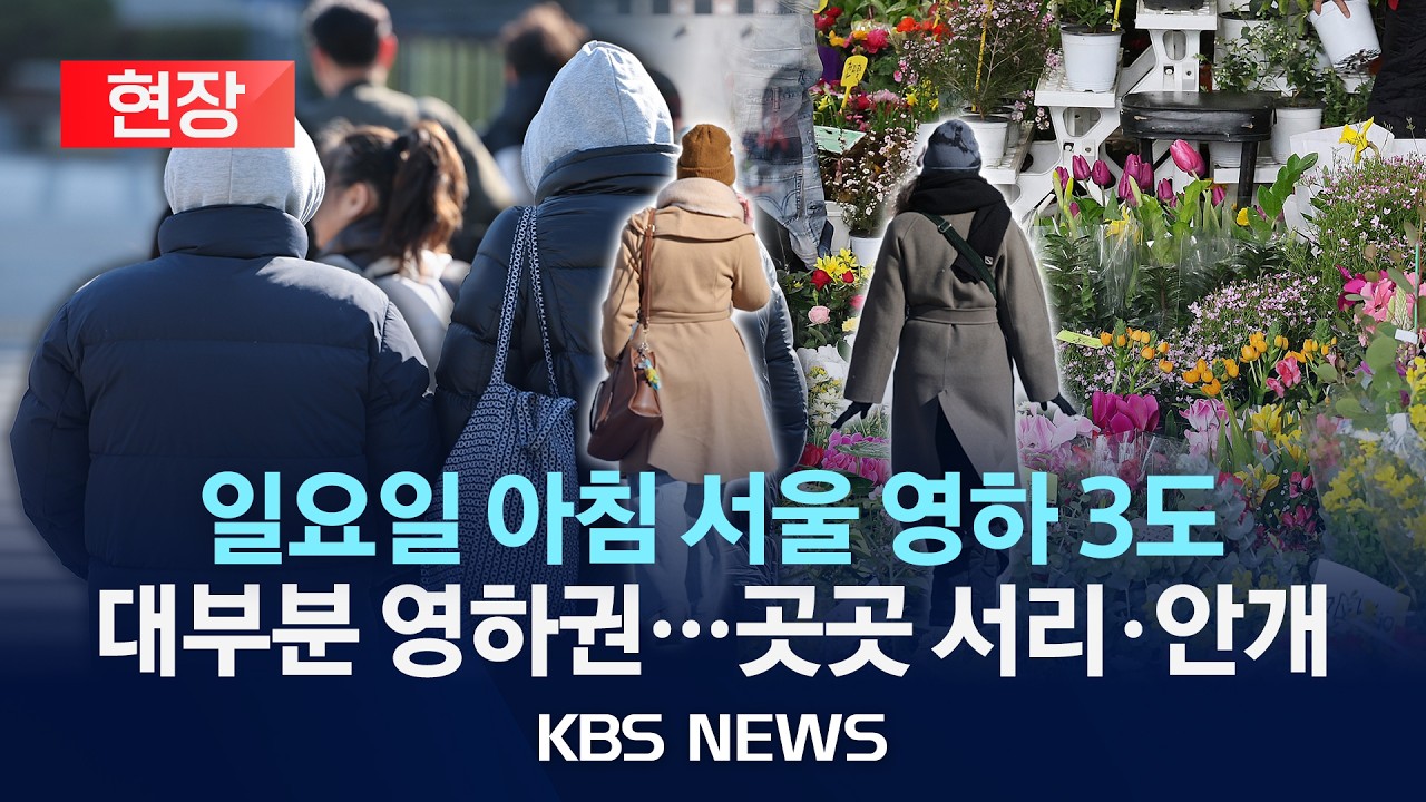 [🔴현장] 일요일 아침도 쌀쌀, 곳곳 서리·안개  /2026년 3월 7일(토)/KBS