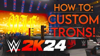 How To Get CUSTOM TITANTRONS in WWE 2K24 No MODS