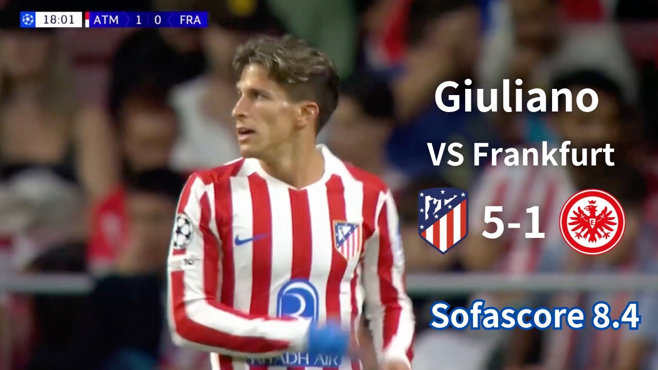 Giuliano Simeone vs Frankfurt – Highlights & Goal | Amazing Performance