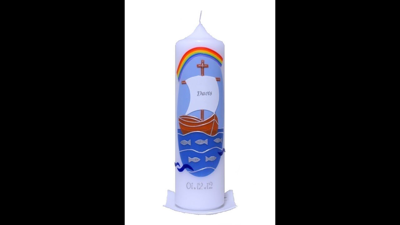 DIY christening candles Make christening candles yourself