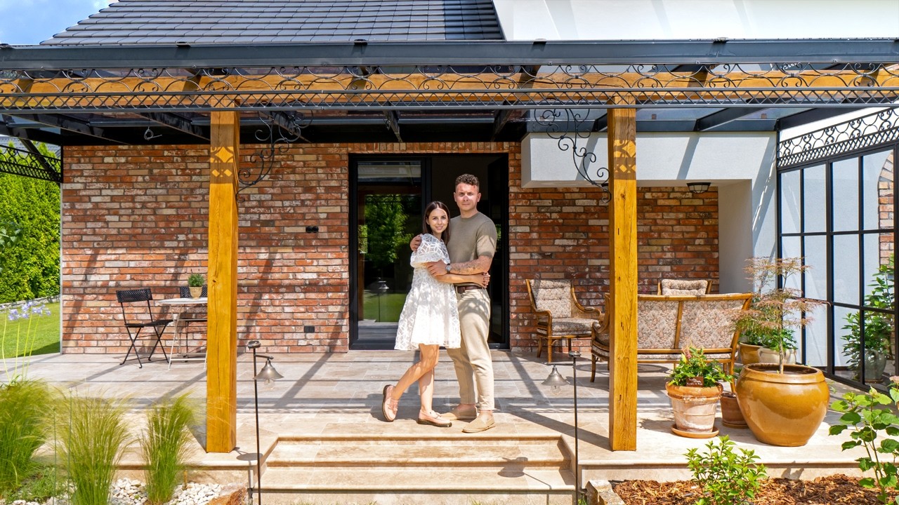 Nowy DOM MARZEŃ Karoliny i Michała - prosty, ale przestronny! Mają TARAS jak we Włoszech!