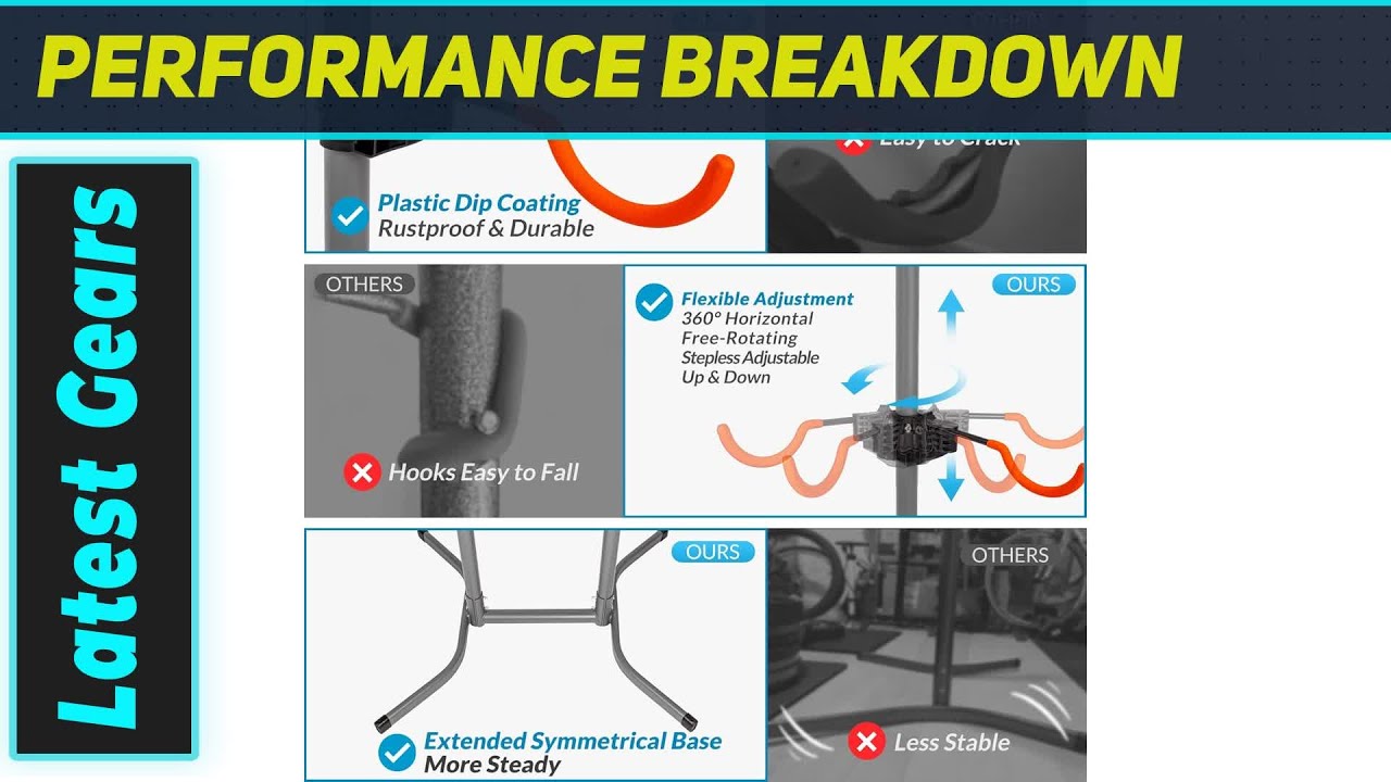 Велосипедная стойка Suchtale на 4 велосипеда: идеальное отдельно стоящее хранилище для ВСЕХ ваших...