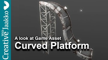 A look at game asset: Curved Platform