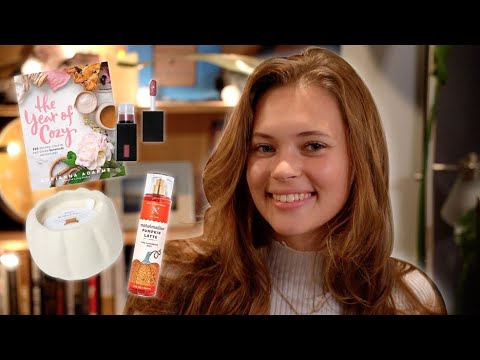 ASMR | Fall Trigger Assortment (tapping, page turning, candle crackling, liquid and chewing sounds)