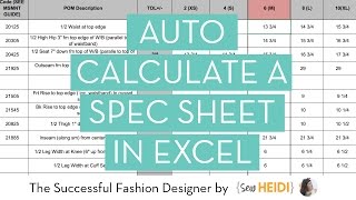 How to Calculate Grade Rules for Fashion (in Excel) screenshot 2
