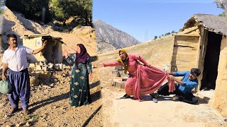 The evil first wife's attempt to escape her husband and harm the second wife