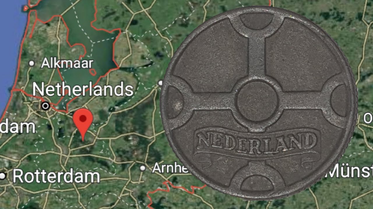 Netherlands 1943 1 Cent Coin German Occupation 