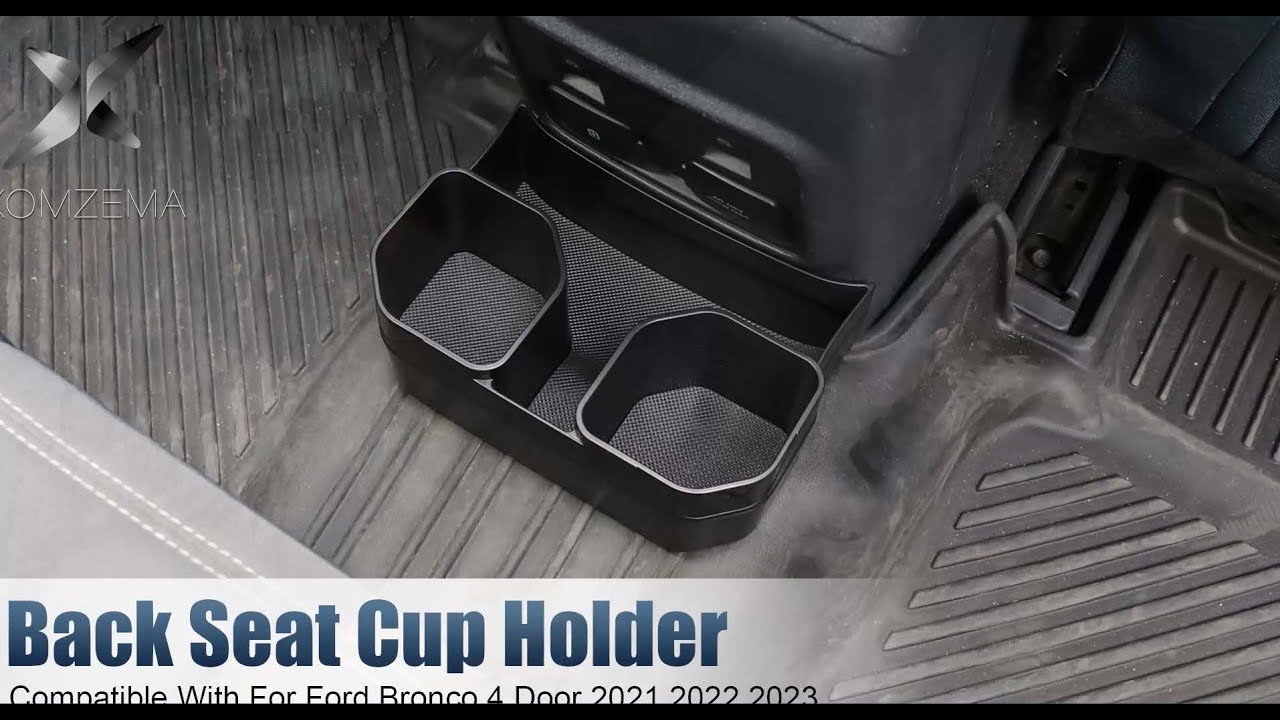 Rear Seat Dual Cup Holder Ford Bronco 2021+