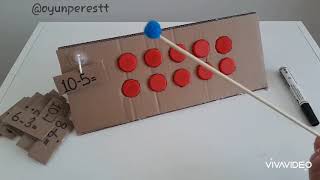 okul öncesi çıkarma işlemi materyali. basit çıkarma işlemi