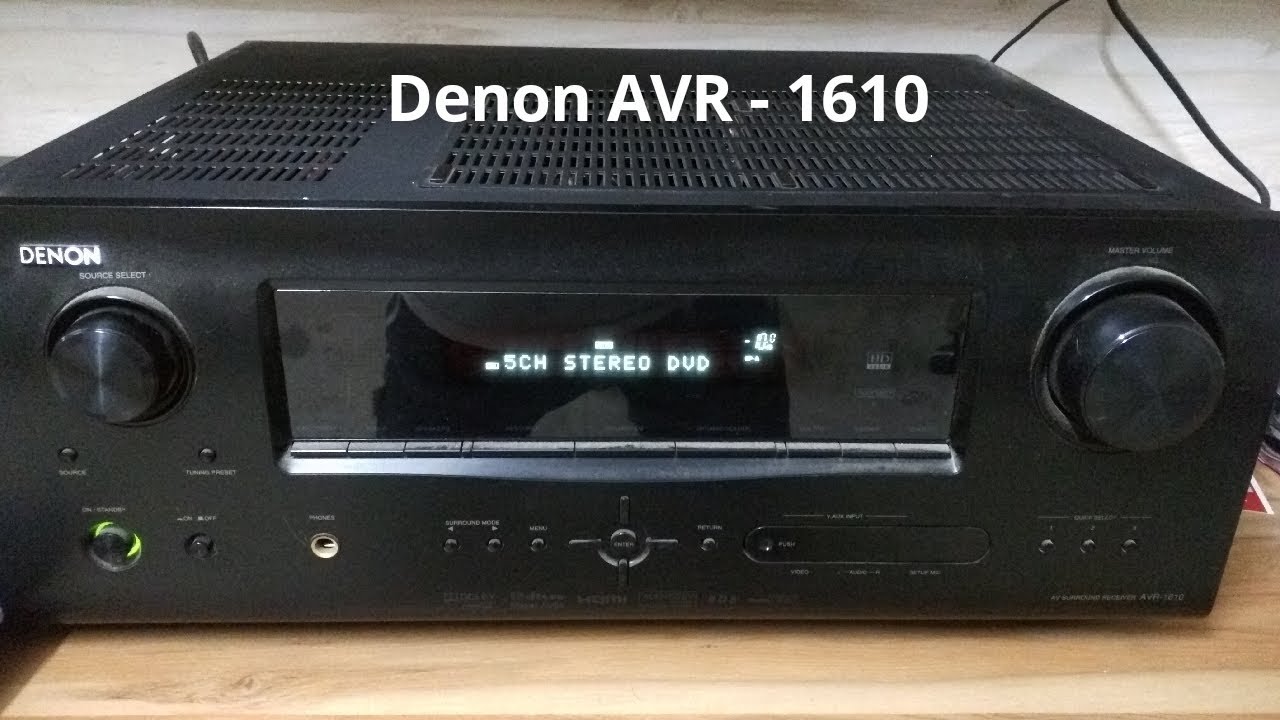 Denon AVR - 1610 | How to Use It | Features Described - YouTube