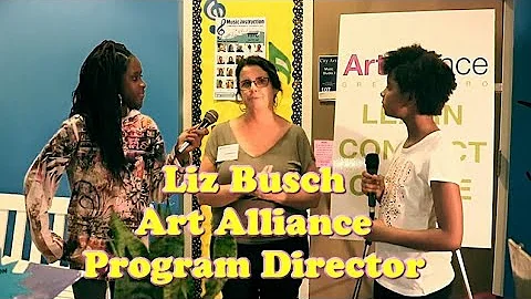 Art Alliance Greensboro's Program Director Liz Bus...
