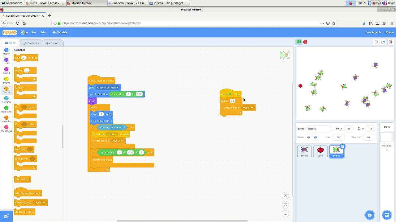 Scratch Programming - Beetle Wars - YouTube