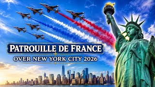 🇫🇷 French Air Force Flyover NYC Jets Over Manhattan Skyline! (June9,2026)