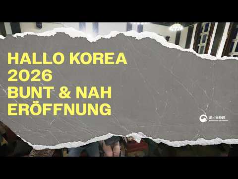„Atem & Rhythmus“ – Eröffnungskonzert der Veranstaltungsreihe „Hallo Korea 2026 – bunt & nah“