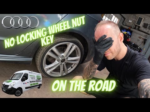 Removing A Locking Nut With No Key; Audi A3 Fitting A New Tyre