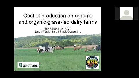 Cost of Production on Organic and Grass-fed Dairy Farms